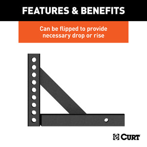 Curt Weight Distribution Shank (2in Shank 6in Drop 10-1/4in Rise)