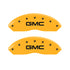 MGP 2 Caliper Covers Engraved Front GMC Yellow Finish Black Characters 1997 GMC Yukon