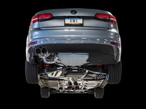 AWE Tuning 09-14 Volkswagen Jetta Mk6 1.4T Track Edition Exhaust - Diamond Black Tips