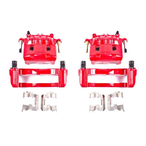 Power Stop 16-17 Subaru Crosstrek Front Red Calipers w/Brackets - Pair