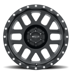 Method MR306 Mesh 17x8.5 0mm Offset 6x5.5 108mm CB Matte Black Wheel