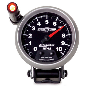 Autometer Sport-Comp II Quick Lite 3 3/4in 10K RPM Pedestal Tachometer