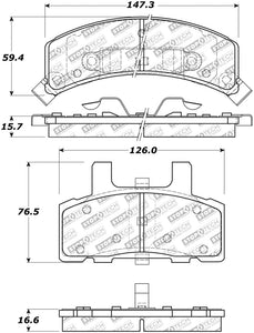 StopTech Street Select Brake Pads - Rear