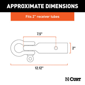 Curt D-Ring Shackle Mount (2in Shank)