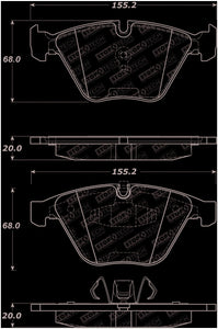 StopTech Street Select Brake Pads - Front 07-13 BMW 328i