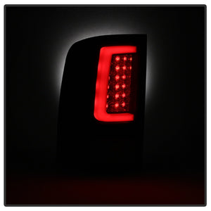 Spyder 07-13 GMC Sierra 1500 V2 Light Bar LED Tail Lights - Blk Smoke (ALT-YD-GS07V2-LBLED-BSM)