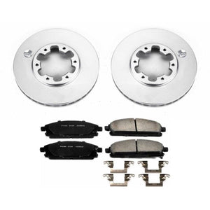 Power Stop 96-98 Nissan Pathfinder Front Z17 Evolution Geomet Coated Brake Kit