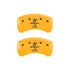 MGP Rear set 2 Caliper Covers Engraved Rear Tiffany Snake Yellow finish black ch