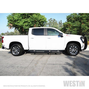 Westin 2019 Chevrolet Silverado/Sierra 1500 Crew Cab Non LD PRO TRAXX 4 Oval Nerf Step Bars - Black