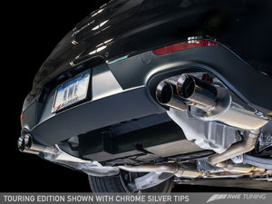 AWE Tuning Panamera 2/4 Touring Edition Exhaust (2014+) - w/Chrome Silver Tips