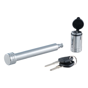 Curt 5/8in Hitch Lock (3in Receiver Barbell Chrome)