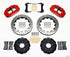 Wilwood Narrow Superlite 6R Front Hat Kit 13.06in Drill Red Backdraft Cobra (BMW E36 Based)