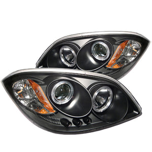 Spyder Chevy Cobalt 05-10/Pontiac G5 07-09 Projector Headlights LED Halo LED Blk PRO-YD-CCOB05-HL-BK