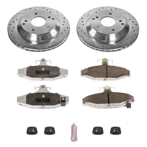 Power Stop 88-96 Chevrolet Corvette Rear Z26 Street Warrior Brake Kit