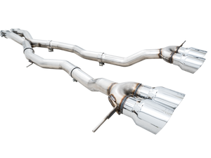 AWE Track Edition Catback Exhaust for BMW G8X M3/M4 - Chrome Silver Tips