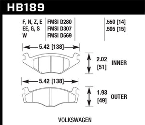 Hawk Performance Ceramic Street Brake Pads