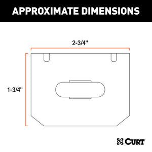 Curt Connector Mounting Bracket for 4-Way Flat (Packaged)