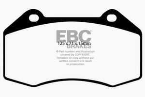 EBC 07-08 Chevrolet Cobalt 2.0 Supercharged (SS) Yellowstuff Front Brake Pads