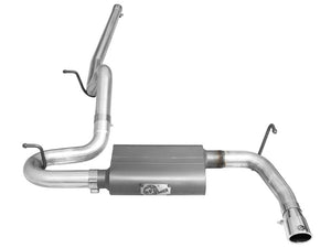 aFe Scorpion 2-1/2in Alum Steel Cat-Back Exhaust w/Pol Tip 07-18 Jeep Wrangler (JK) V6-3.6L/3.8L