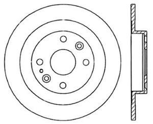 Centric 94-05 Mazda Miata MX-5/92-95 MX-3 (Normal Suspension) Rear Premium Brake Cryo Rotor