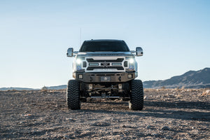 RBP RX-3 Midnight Edition Black LED Grille (Rivetless) 2017 Ford Spr Duty F250/F350 w/o Front Camera