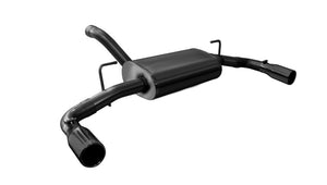 Corsa 2018-2024 Jeep Wrangler JL 2.5in Dual Rear Exit Black Tips Touring Axle-Back Exhaust