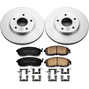 Power Stop 99-01 Nissan Maxima Front Z17 Evolution Geomet Coated Brake Kit