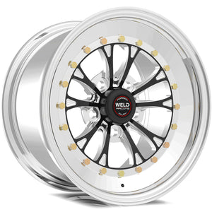 Weld Vitesse 15x10 / 5x4.5 BP / 6.5in. BS Black Wheel - Non-Beadlock