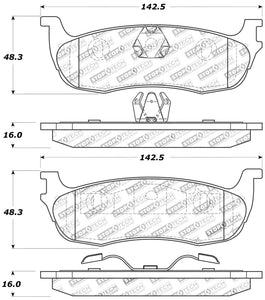 StopTech Sport Brake Pads w/Shims and Hardware - Front