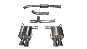 Corsa 2015-2021 Subaru WRX Cat Back Exhaust Polished Quad 3.5in Tips Sport