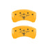 MGP Rear set 2 Caliper Covers Engraved Rear 2015/Bar & Pony Yellow finish black ch