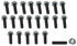 Moroso Honda/Acura/Mazda Rotary/Dodge Neon/Toyota MR2 Oil Pan Stud Kit - 6mm - Steel - Set of 22