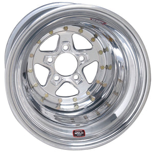 Weld Alumastar 2.0 15x12 / 5x4.75 BP / 3in. BS Polished Wheel - Non-Beadlock