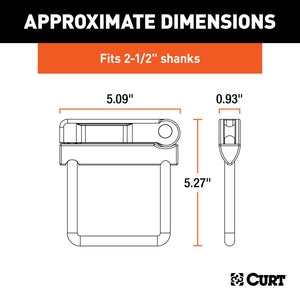 Curt Anti-Rattle Clamp (Fits 2.5in Receiver)