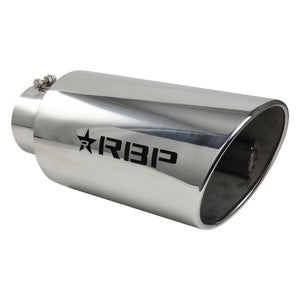 RBP RX-7 Magnum Edition Polished Exhaust Tip Inlet 5in. / Outlet 8in. / Length 15in. - SS