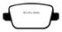 EBC 2006+ Volvo S80 Bluestuff NDX Rear Brake Pads