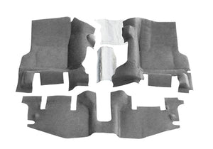 BedRug 97-06 Jeep TJ Front 3pc BedTred Floor Kit w/o Center Console - Incl Heat Shields (S/O Only)