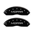 MGP Front set 2 Caliper Covers Engraved Front MOPAR Black finish silver ch