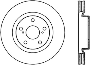 StopTech Power Slot 07-13 Lexus ES250/300/330/350 / 11-13 Scion tC Slotted Right Fr CRYO-STOP Rotor