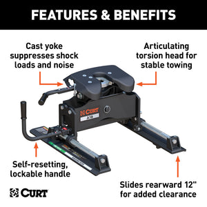 Curt A16 5th Wheel Hitch w/Roller