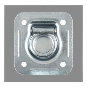 Curt 1-1/2in x 1-1/2in Recessed Tie-Down Ring (5000lbs Clear Zinc)