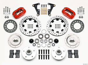 Wilwood Forged Dynalite Front Kit 11.75in Drilled Red 40-52 Oldsmobile