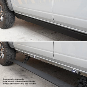 RealTruck 14-18 Chevy Silverado 1500 DC 4dr VoltStep Electric Running Board Kit - Bedliner Coat