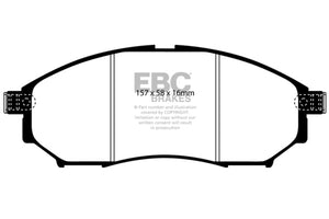 EBC 08-13 Infiniti EX35 3.5 Yellowstuff Front Brake Pads