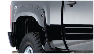 Bushwacker 07-13 Chevy Silverado 1500 Fleetside Cutout Style Flares 4pc 69.3in Bed - Black