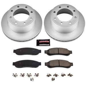 Power Stop 10-12 Ford F-350 Super Duty Rear Z17 Coated Brake Kit