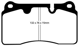 EBC 04-12 Aston Martin DB9 5.9 Yellowstuff Front Brake Pads