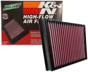 K&N 2017 Chevrolet Silverado 2500HD V8-6.6L DSL Replacement Drop In Air Filter