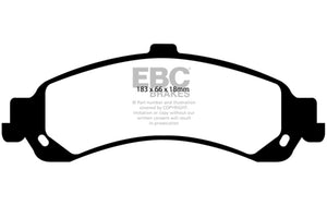 EBC 02 Cadillac Escalade 5.3 (PBR rear caliper) Greenstuff Rear Brake Pads