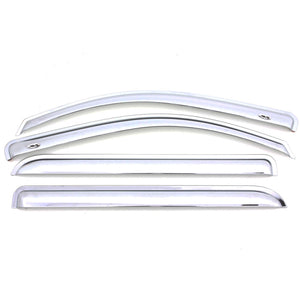 AVS 96-02 Toyota 4Runner Ventvisor Outside Mount Front & Rear Window Deflectors 4pc - Chrome